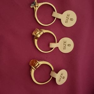 Set of 3 size 8 rings